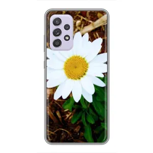Чехол с ромашками на Samsung Galaxy A52s 5G (A528) (Белая ромашка)