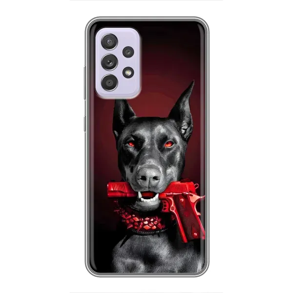 Чехол с рисунком «Доберман злой» для Samsung Galaxy A52s 5G (A528) Чехол с рисунком «Доберман злой» для Samsung Galaxy A52s 5G (A528)