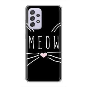 Бампер с изображением Котиков для Самсунг Галакси А52с (5G) (КОТИК MEOW)