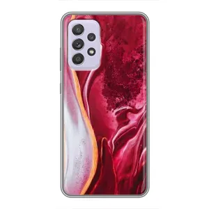 Чехлы с тематикой "Мрамор" на Самсунг Галакси А52с (5G) (Красный мрамор)