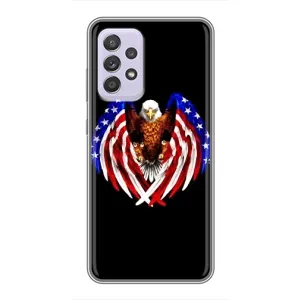 Чехол Флаг USA для Samsung Galaxy A52s 5G (A528) (Крылья США)