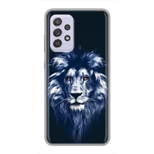 Чехол с картинкой на Samsung Galaxy A52s 5G (A528) (Лев - синий)