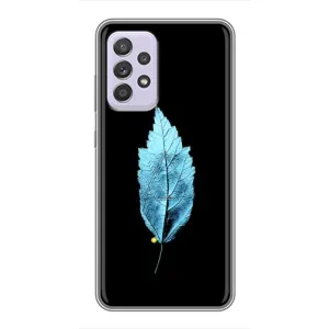 Чехол с картинками на черном фоне для Samsung Galaxy A52s 5G (A528) (Листочек)