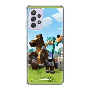 Чехлы для Samsung Galaxy A52s 5G (A528) (Персонажи Майн Крафт) (На коне)