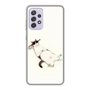 Чехол на тематику: Коты для Samsung Galaxy A52s 5G (A528) (Отдых)
