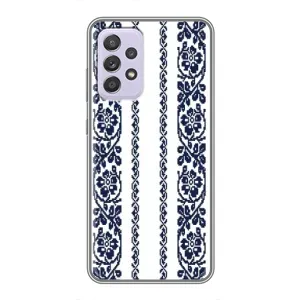 Силиконовый Чехол на Samsung Galaxy A52s 5G (A528) с картинкой Вышиванки (Синяя вышиванка)