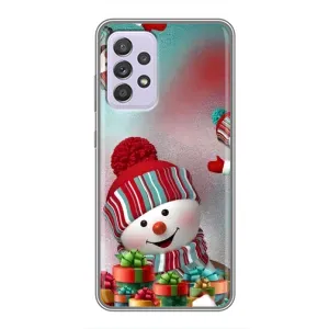 Чехлы на Новый Год Samsung Galaxy A52s 5G (A528) (Снеговик в шапке)
