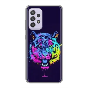 Силиконовый бампер с картинкой животных для Samsung Galaxy A52s 5G (A528) (Тигр-Арт)