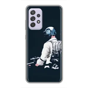 Силиконовый чехол с картинкой "Герой Pubg" на Samsung Galaxy A52s 5G (A528) (В экиперовке)
