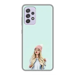 Силіконовый Чохол на Samsung Galaxy A52s 5G (A528) з картинкой Модных девушек (В шапці)