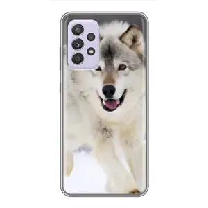 Чехол с Волком на Samsung Galaxy A52s 5G (A528) (Волк на снегу)