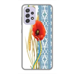 Силиконовый Чехол на Samsung Galaxy A52s 5G (A528) с картинкой Вышиванки (Вышиванка с цветком)