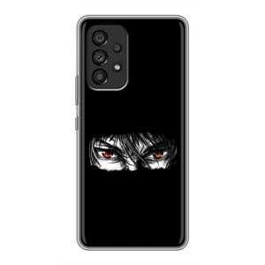Силиконовые чехлы с глазами Anime для Самсунг Галакси А53 (5G) (Аниме глаза)