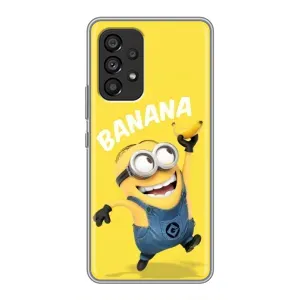 Мультяшный принт на Чехол для Самсунг Галакси А53 (5G) (Banana)