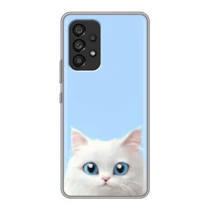 Чехол на тематику: Коты для Samsung Galaxy A53 (5G) (Белый кот)