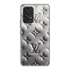 Текстурный Чехол Louis Vuitton для Самсунг Галакси А53 (5G) (Бежевый ЛВ)