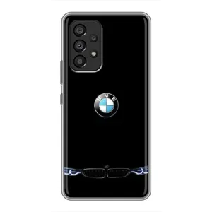 Силіконовий бампер з картинкою машини на Samsung Galaxy A53 (5G) (Чорний BMW)