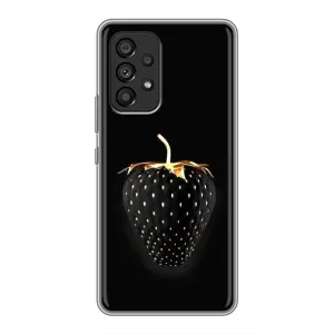 Чохол з зображенням смачної їжі для Samsung Galaxy A53 (5G) (Чорна полуниця)