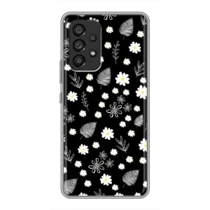 Чохли з тематикою "КВІТИ" на Samsung Galaxy A53 (5G) (цвітіння на чорному)
