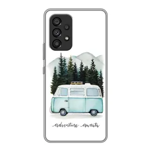 Силиконовый бампер с картинкой машины на Samsung Galaxy A53 (5G) (Домик на колесах)