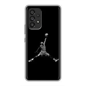 Силиконовый Чехол Nike Air Jordan на Самсунг Галакси А53 (5G) (Джордан)