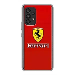 Силіконовий бампер з картинкою машини на Samsung Galaxy A53 (5G) (Ferrari Logo)