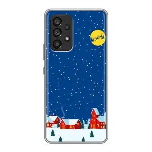 Силіконовий бампер на різдво для Samsung Galaxy A53 (5G) (Місто в снігу)