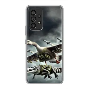 Чохол з мемами траралело тралала для Samsung Galaxy A53 (5G) (Гусіні і крокоділо)