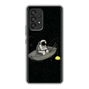 Силіконовый Чохол з принтом "Космонавти" на Samsung Galaxy A53 (5G) (Космонавт на рибалці)
