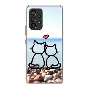 Силиконовые Чехлы Любимому человеку для Samsung Galaxy A53 (5G) (Котейки)