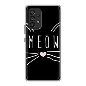 Бампер с изображением Котиков для Самсунг Галакси А53 (5G) (КОТИК MEOW)