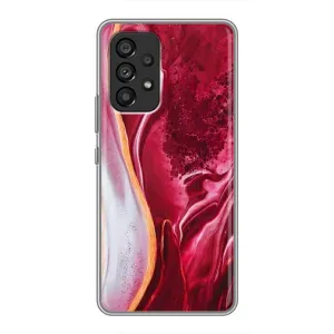 Чохли з тематикою "Мрамор" на Самсунг Галаксі А53 (5G) (Червоний мрамор)