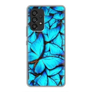Силиконовый бампер с картинкой животных для Samsung Galaxy A53 (5G) (Крылья бабочек)