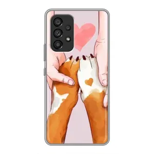 Чехол (ТПУ) Милые собачки для Samsung Galaxy A53 (5G) (Любовь к собакам)