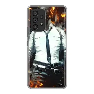 Силиконовый чехол с картинкой "Герой Pubg" на Samsung Galaxy A53 (5G) (Man Пубг)