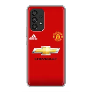 Силиконовые Чехлы принт Футбол на Samsung Galaxy A53 (5G) (Man United)