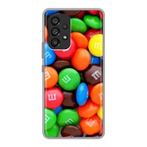 Чохол з зображенням смачної їжі для Samsung Galaxy A53 (5G) (Різнокольорові M&M'S)