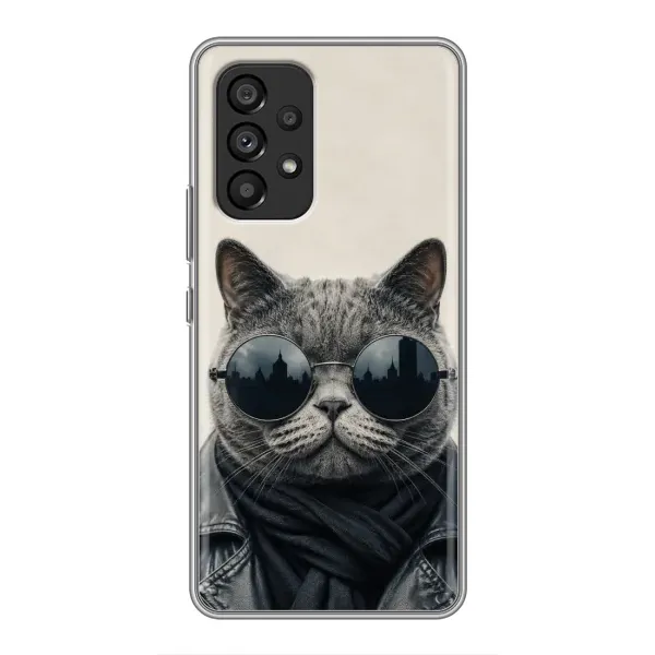 Чехол с рисунком «Модный кот» для Samsung Galaxy A53 (5G) Чехол с рисунком «Модный кот» для Samsung Galaxy A53 (5G)