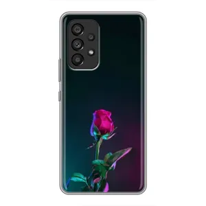 Чохли з принтом Троянд для Samsung Galaxy A53 (5G) (Нічна троянда)