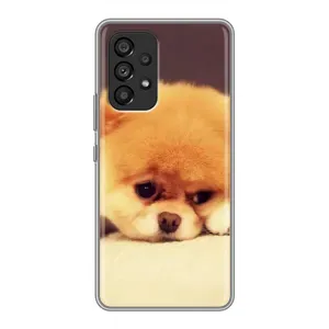 Чехол (ТПУ) Милые собачки для Samsung Galaxy A53 (5G) (Померанский шпиц)