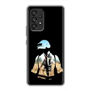 Силиконовый чехол с картинкой "Герой Pubg" на Samsung Galaxy A53 (5G) (Пубг мен)