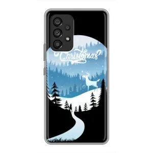 Силіконовий бампер на різдво для Samsung Galaxy A53 (5G) (Різдвяний Олень)