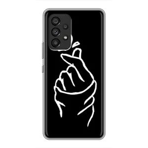 Чехлы (Знак сердечка) на Samsung Galaxy A53 (5G) (Сердце на черном)