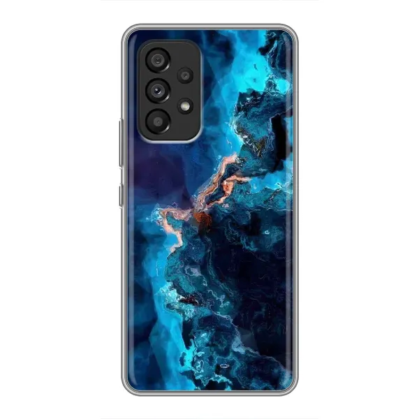 Чехол с рисунком «Синий мрамор» для Samsung Galaxy A53 (5G) Чехол с рисунком «Синий мрамор» для Samsung Galaxy A53 (5G)