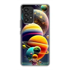 Чохол (ТПУ) з планетами на Samsung Galaxy A53 (5G) (Сонячна система)
