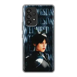 Чохол з картинкою Венсдей на Samsung Galaxy A53 (5G) (Вендсдей з ушками)