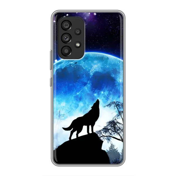 Чехол с рисунком «Воет на луну» для Samsung Galaxy A53 (5G) Чехол с рисунком «Воет на луну» для Samsung Galaxy A53 (5G)
