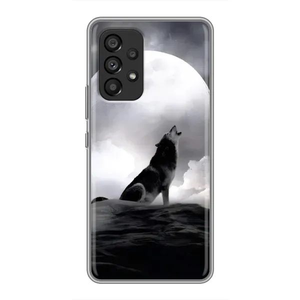 Чехол с рисунком «Волк и луна» для Samsung Galaxy A53 (5G) Чехол с рисунком «Волк и луна» для Samsung Galaxy A53 (5G)