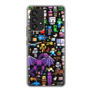 Чохол майнкрафт для Samsung Galaxy A53 (5G) (Усі персонажі)