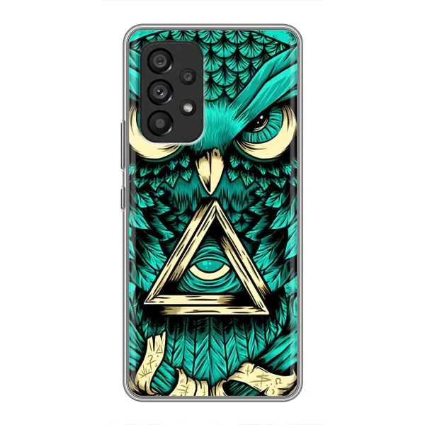 Чехол с рисунком «Зеленая сова» для Samsung Galaxy A53 (5G) Чехол с рисунком «Зеленая сова» для Samsung Galaxy A53 (5G)